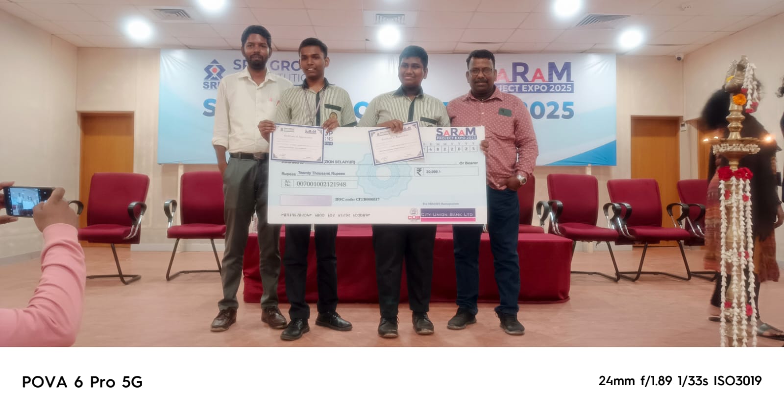 Students at SRM Robotics Expo